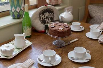 ... and there is always a wonderful home made cake too.
