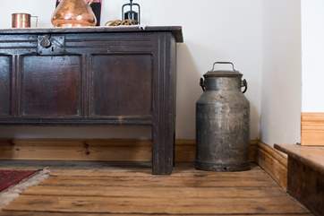 There are lots of antique features in the cottage.
