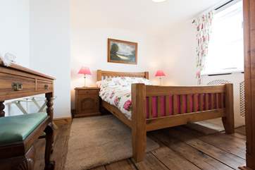 The double bed.