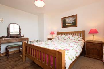 The ground floor double bedroom.
