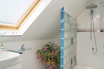 The fabulous en suite shower-room has a large walk-in shower.