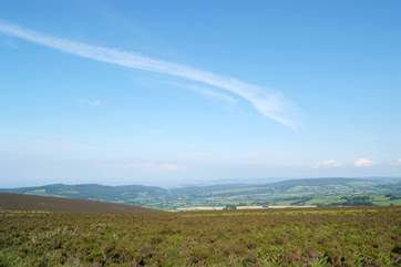 This is classic Exmoor scenery - this is the view from Dunkery Beacon, the highest point of the Exmoor National Park.