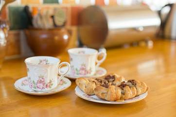 There are always some treats for guests too.