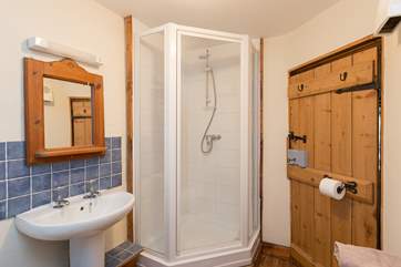 There is also a shower for guests who prefer that.