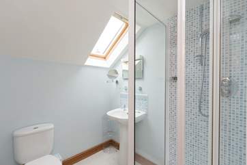 This is the shower room next to the master bedroom.