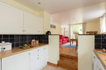 The kitchen is really well equipped to make this cottage a real home from home