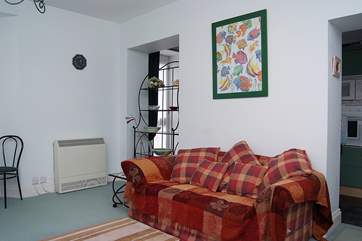 The open plan living-room.