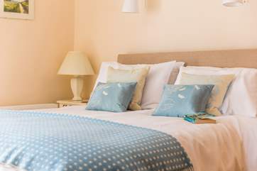 Lovely fabrics and attention to detail make Wallis Barn a very welcoming holiday home.