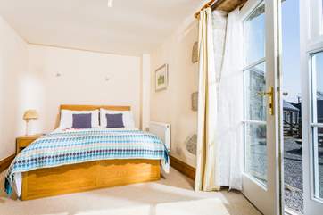 Bedroom 4 has a double bed and lots of storage.