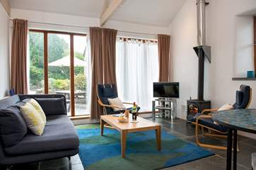 The living-area is a lovely space to sit back and relax.
