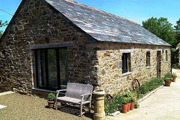 The exterior of the property.