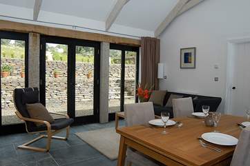 The dining and lounge areas.