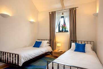 Bedroom Two has twin beds