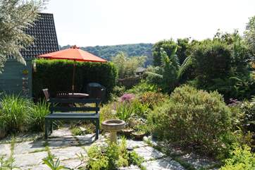 The garden faces south and is a wonderful sun-trap.