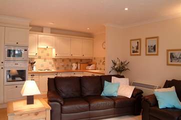 The open plan living space provides a sociable environment.