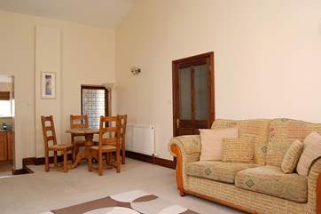 The spacious living-room.