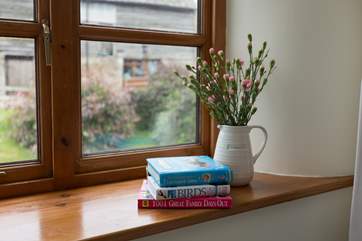 Deep windowsills add to the character of this barn conversion.