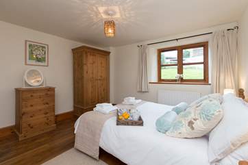 This is the ground floor double bedroom.