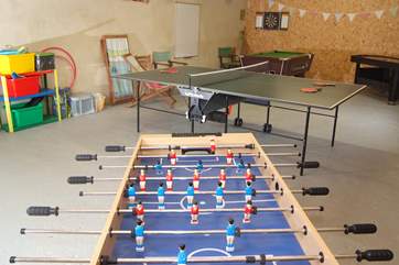 Hopefully you won't have any rainy days, but if you do, this excellent games room is just the answer.
