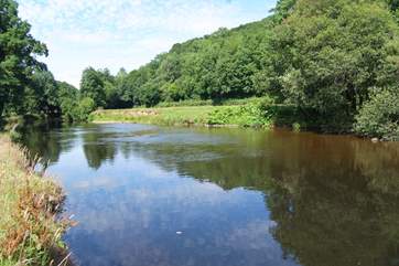 Looking the other way up the river.
