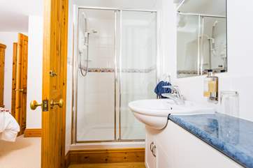 The en suite shower-room to the master bedroom.