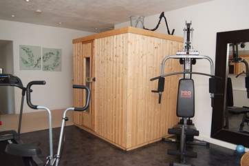 The sauna.