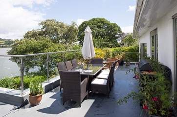 The large balcony.