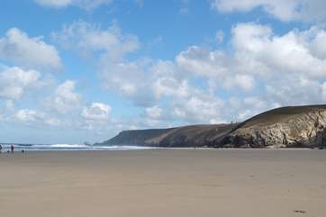 Chapel Porth on the north coast, home of the famous hedgehog ice cream.