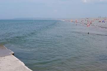 This popular Blue Flag beach stretches for miles.