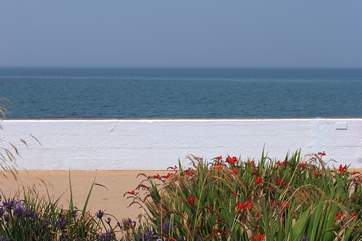 There is a lovely promenade all the way along the seafront in front of the apartments.
