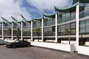 Sundowner is a ground floor apartment in this striking building. You have your own dedicated parking bay.