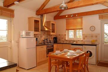 The kitchen/dining-area.