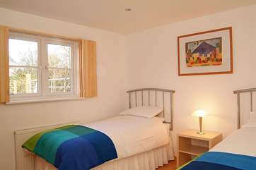 The twin bedroom (bedroom 1) has a wet-room next door.