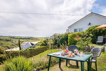 A wonderful spot to sit out and enjoy some dining al fresco.