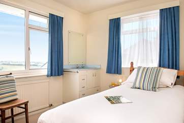 Dual aspect bedroom 4, the second single bedroom, has lots of stunning views.