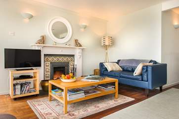 The open fire makes this the perfect retreat whatever the weather.