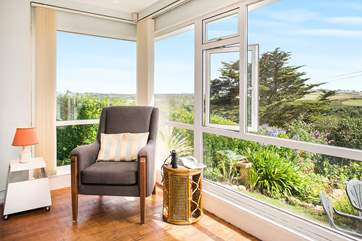 The sitting-room is a delight to relax in.