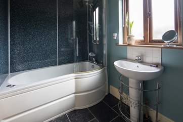 The bathroom with whirlpool bath.