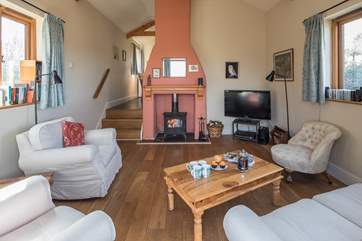 The cosy sitting-room.