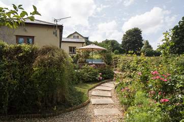 Wend your way through the terraces to the fabulous patio.