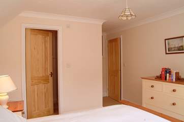 The master bedroom has an en suite shower-room.