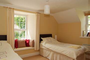 Bedroom 2 has twin beds.
