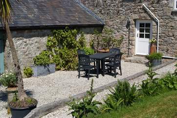 The courtyard is perfect for some al fresco dining at any time of day.