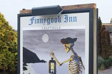 The local pub is only a mile or so away from the cottage.