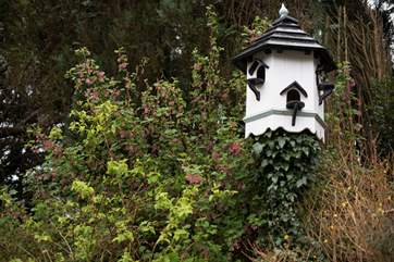A dovecot in the garden.
