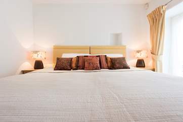 Bedroom 2 has 'zip and link' beds (super-king double or two single beds).