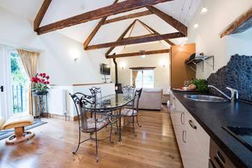 The dining area.