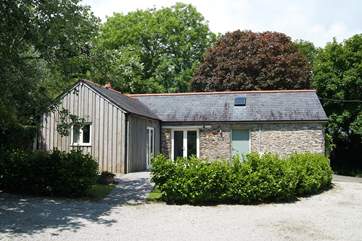 The exterior of the property.