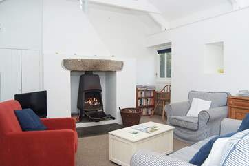 The sitting-area of the open plan living-room.