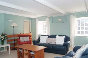 The sitting-room is light and spacious.